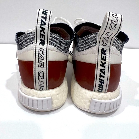 LIKE NEW‼️Men’s Adidas Whitaker Car Club x NMD Racer “Monaco” Wht/Blk//Brn (10) - Picture 6 of 16